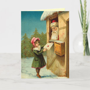 Vintage Santa Christmas Card