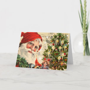 Vintage Santa Christmas Card