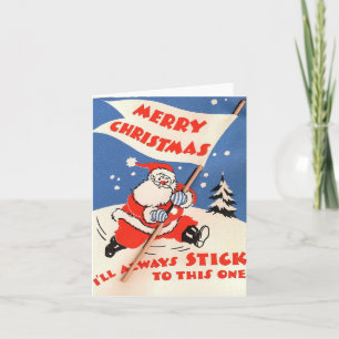Vintage Santa Christmas Card
