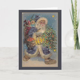 Vintage Santa Christmas Card