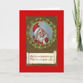 Vintage Santa Christmas Card