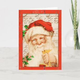 Vintage Santa Christmas Card