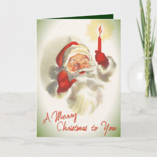 Vintage Santa Christmas Card