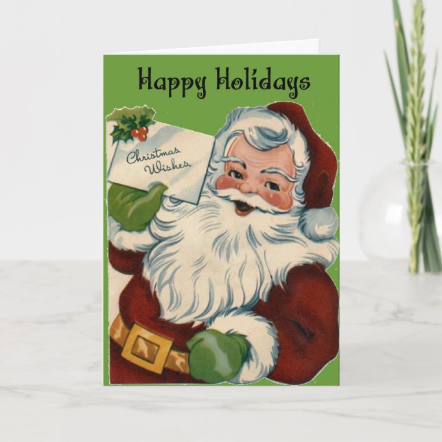 Vintage Santa Christmas Cards (Front)