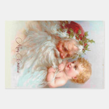 Vintage Santa Christmas custom Gift Tags