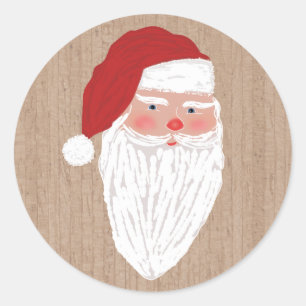 Vintage Santa Christmas Holiday Sticker