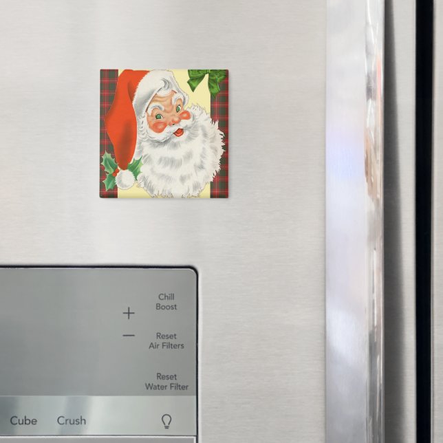 Vintage Santa Christmas Magnet (In Situ (Fridge))