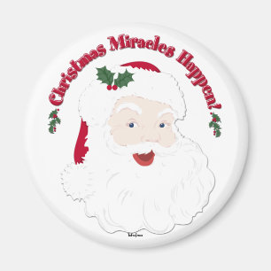 Vintage Santa Christmas Miracles Happen! Magnet