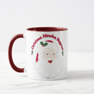 Vintage Santa Christmas Miracles Happen! Mug