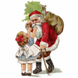 Vintage Santa Christmas Ornament Photo Sculpture Decoration<br><div class="desc">Vintage Christmas ornaments for your tree. Perfect for a Victorian tree or to give as gifts! Beautiful as gift tie ons too!</div>