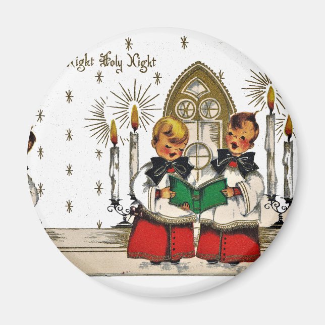 vintage-santa-christmas-post-cards-0029 magnet (Front)