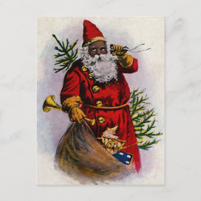 Vintage Santa Christmas Postcard (Front)