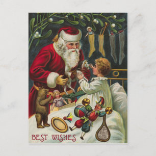 Vintage Santa Christmas Postcard