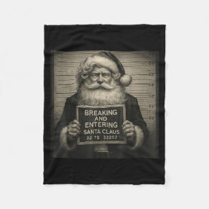 Vintage Santa Christmas – Retro Santa Claus Mugsho Fleece Blanket