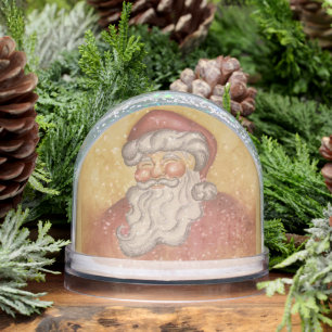 Vintage Santa Christmas Snow Globe 