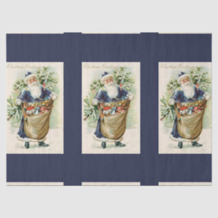 Vintage Santa Christmas Tissue Paper