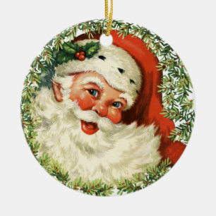 Vintage Santa Christmas Tree Ornament
