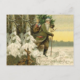 Vintage Santa Christmas Victorian Holiday