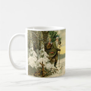 Vintage Santa Christmas Victorian Holiday Coffee Mug