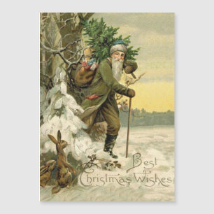 Vintage Santa Christmas Victorian Holiday Tree 