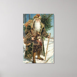 Vintage Santa Claus 3 Canvas Print