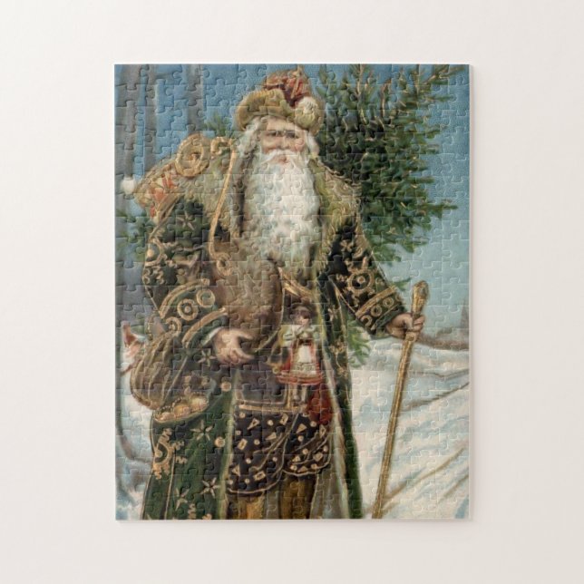 Vintage Santa Claus 3 Jigsaw Puzzle (Vertical)