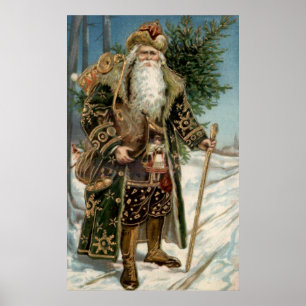 Vintage Santa Claus 3 Poster