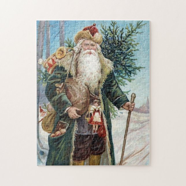 Vintage Santa Claus 6 Jigsaw Puzzle (Vertical)