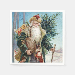Vintage Santa Claus 6 Napkin