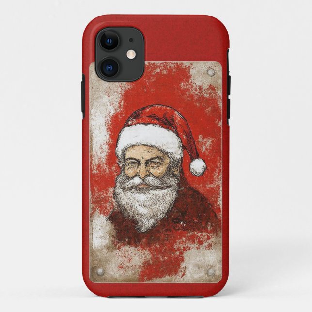 Vintage Santa Claus Art Mobile Case (Back)
