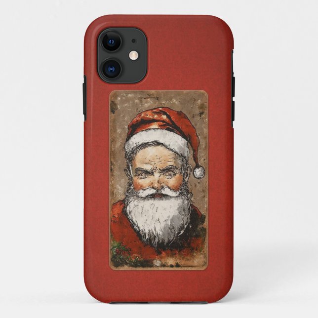 Vintage Santa Claus Art Mobile Case (Back)