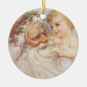 Vintage Santa Claus by Raphael Tuck Ornament