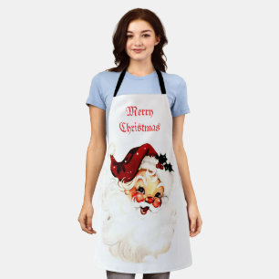 Vintage Santa Claus: Cheerful Holiday Charm Apron