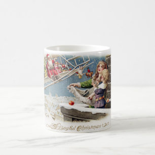 Vintage Santa Claus Children Christmas Mug