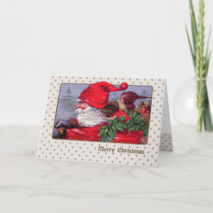 Vintage Santa Claus Christmas Card