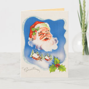 Vintage Santa Claus Christmas Card