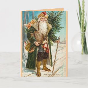 Vintage Santa Claus Christmas Card