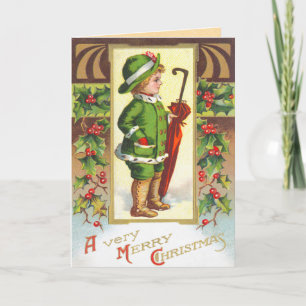 Vintage Santa Claus Christmas Card