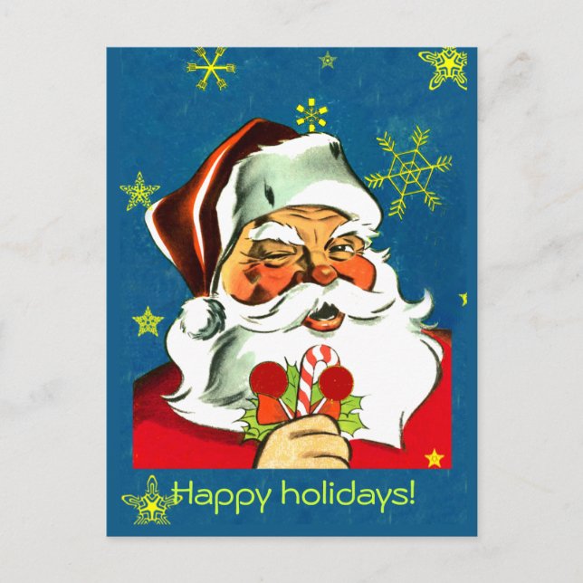 Vintage Santa Claus Christmas Cards (Front)