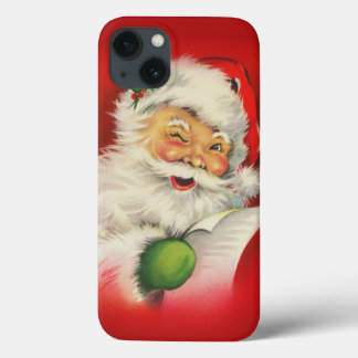 Vintage Santa Claus Christmas iPhone 13 Case