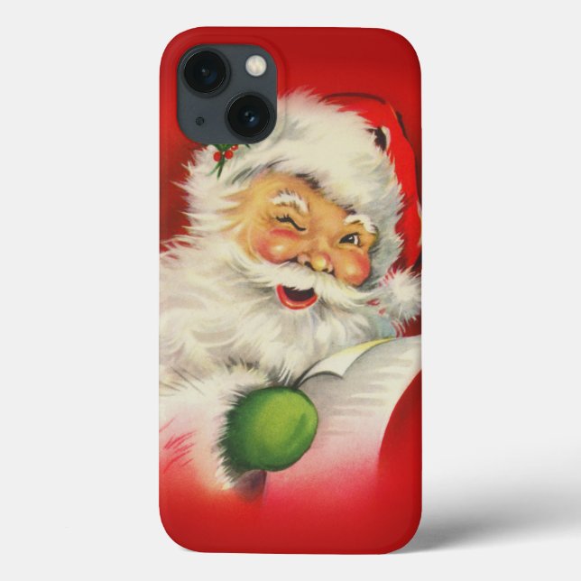 Vintage Santa Claus Christmas Case-Mate iPhone Case (Back)