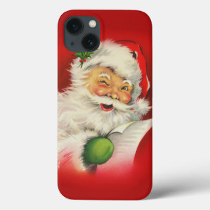 Vintage Santa Claus Christmas iPhone 13 Case