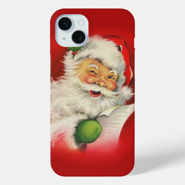 Vintage Santa Claus Christmas Case-Mate iPhone Case (Back)