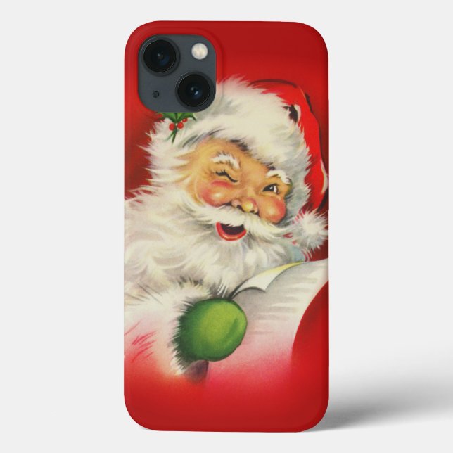 Vintage Santa Claus Christmas Case-Mate iPhone Case (Back)