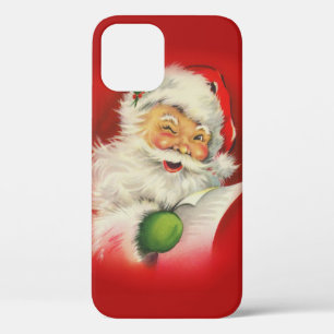 Vintage Santa Claus Christmas iPhone 12 Case