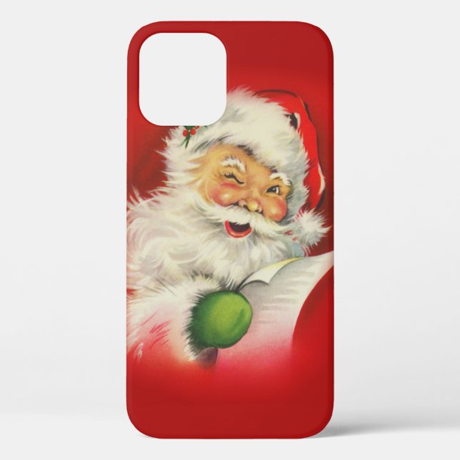 Vintage Santa Claus Christmas Case-Mate iPhone Case (Back)