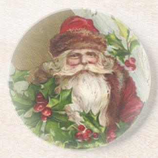 Vintage Santa Claus Christmas Coasters