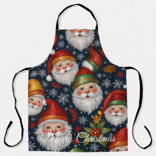 Vintage Santa Claus Christmas Collection Apron