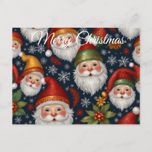 Vintage Santa Claus Christmas Collection Holiday Postcard