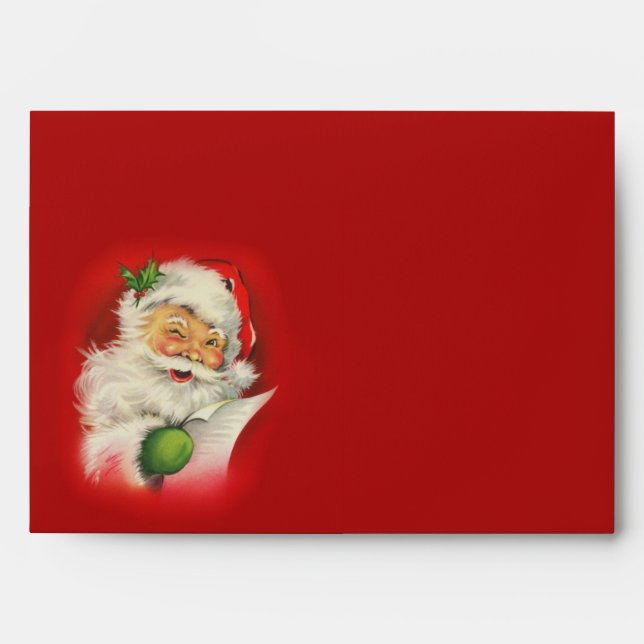 Vintage Santa Claus Christmas Envelopes (Front)